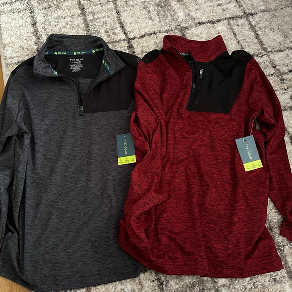 tek gear Other - NWT LOT OF 2 Boys Large 14/16 Athletic Material Quarter Zip​ TEK gear kohls